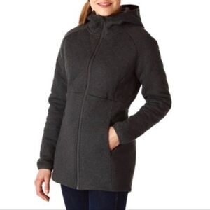 The North Face hoodie gray jacket